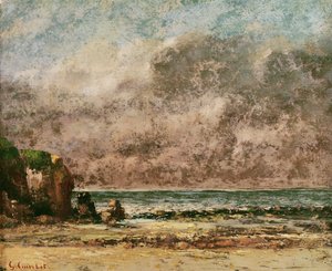 A Calm Seascape by Gustave Courbet
